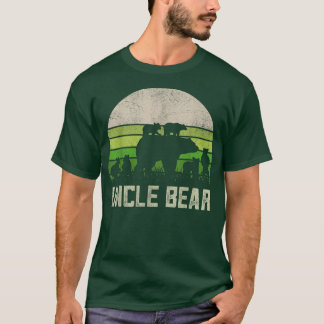 Mens Funny Uncle Bear Shirts From Niece & Nephew,