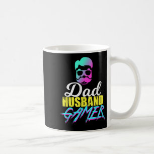 Mens Funny Vater Husband Gamer Quote Kaffeetasse