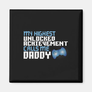 Mens Funny Vatertag für Gamer Vater Videospiel L Magnet