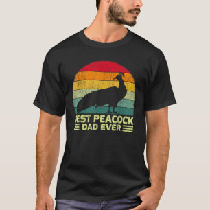 Mens Funny Vintag Best Peacock Vater Ever Pater T-Shirt