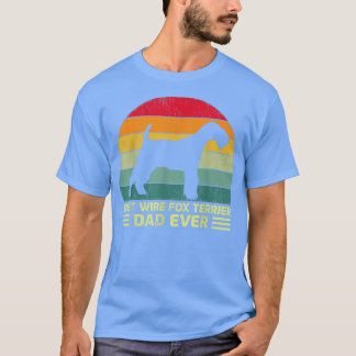 Mens Funny Vintag Best Wire for Terrier Vater Ever T-Shirt