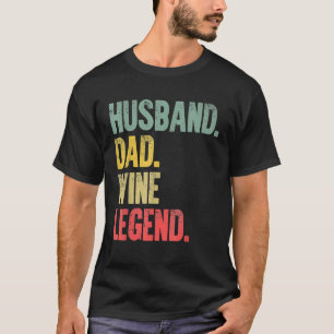 Mens Funny Vintag Husband Vater Weinlehre Ristoran T-Shirt