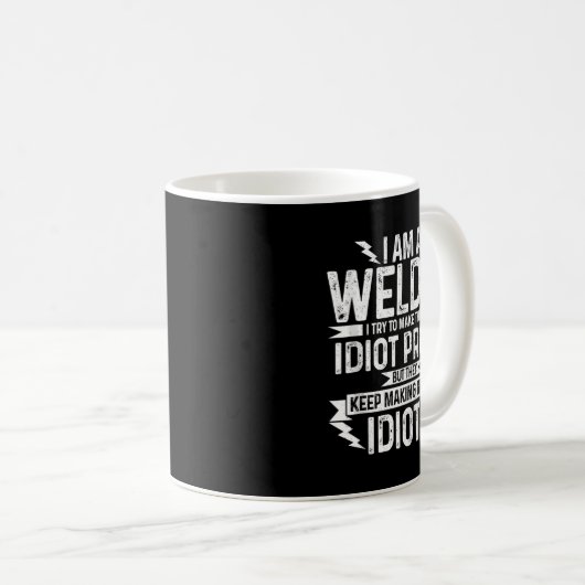 Mens Funny Welder &amp; Apparel Tank Top  Kaffeetasse (VorderseiteRechts)