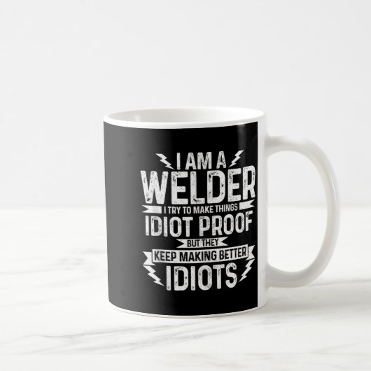 Mens Funny Welder & Apparel Tank Top Kaffeetasse (Rechts)
