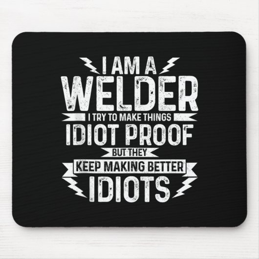 Mens Funny Welder &amp; Apparel Tank Top  Mousepad (Vorne)