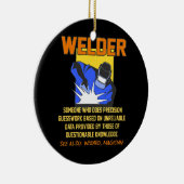 Mens Funny Welder Job Definition Welding Keramik Ornament (Rechts)