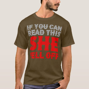 Mens Funny, wenn du lesen kannst, dass sie vom Fah T-Shirt