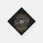 Mens Funny Whiskey 30. Geburtstag Serviette (Ecke)