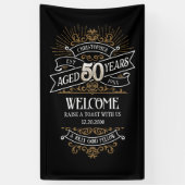 Mens Funny Whiskey 50. Geburtstag Banner (Vertikal)