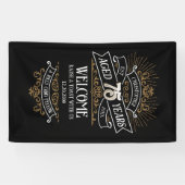 Mens Funny Whiskey 75. Geburtstag Banner (Horizontal)