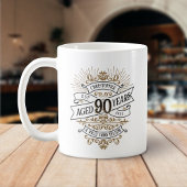 Mens Funny Whiskey 90. Geburtstag Kaffeetasse