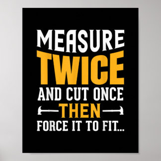 Mens Funny Woodworking Carpenter Kostenvoranschlag Poster