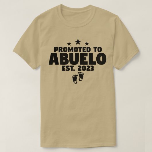 Mens für Abuelo 2023 zum neuen spanischen Großfath T-Shirt (Design vorne)