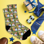 Mens für benutzerdefinierte Familienfotografie Col Socken<br><div class="desc">Erstellen Sie Ihre eigenen, individuell bedruckten Socken für den phantastischen Vater, der sie Liebe! Dieses einfache und moderne Design beinhaltet ein Foto-Collage-Gitter von zwei beliebten Fotos Ihrer Kinder mit einem schwarzen Hintergrund, der mit den Socken-Details koordiniert. Foto Tipp: schneiden Sie Ihre Fotos auf eine quadratische Form oder verwenden Sie Instagram...</div>