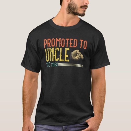 Mens für Onkel 2022 für neuen Dad First Tim T-Shirt (Vorderseite)