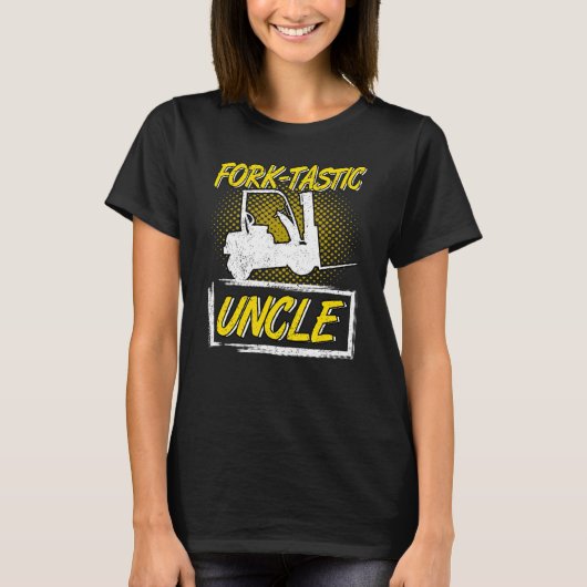 Mens Gabel Tastic Uncle Gabelstapler Forkstack T-Shirt (Vorderseite)