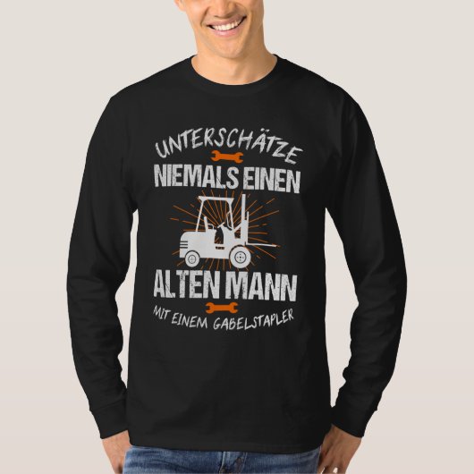 Mens Gabelstapler Gabelstaplerlager T-Shirt (Vorderseite)