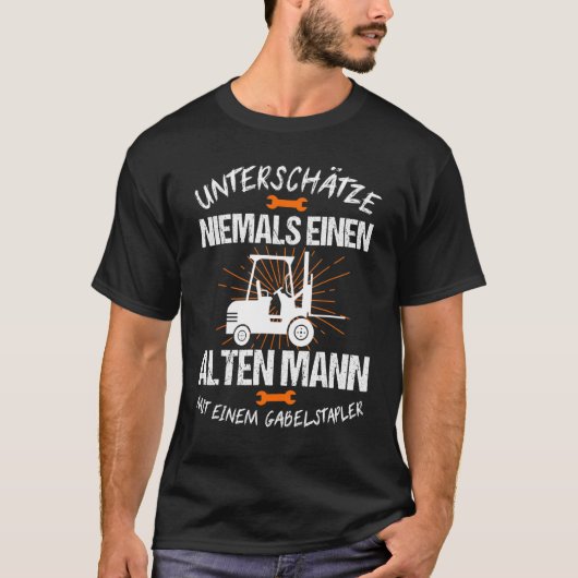 Mens Gabelstapler Gabelstaplerlager T-Shirt (Vorderseite)