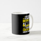 Mens Gabelstapler Operator Ich Behielt meinen Gabe Kaffeetasse (VorderseiteRechts)