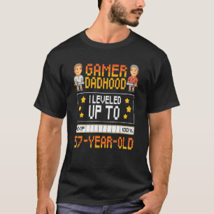 Mens Gamer Dadhood erreichte den 57. Lebensjahr mi T-Shirt