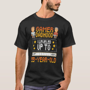 Mens Gamer Dadhood stieg bis zum 99. Lebensjahr au T-Shirt