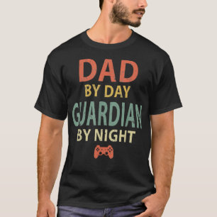 Mens Gamer Vater. Vater bei Tageswache Nachts Gami T-Shirt