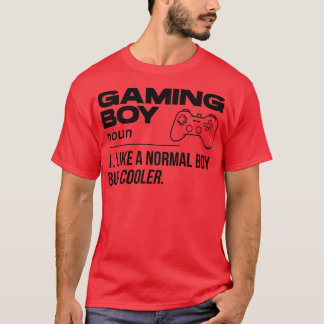 Mens Gaming Boy Noun Definition Video Game Player T-Shirt