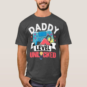 Mens Gaming Daddy Unlocking Gamer New Dad Premium  T-Shirt