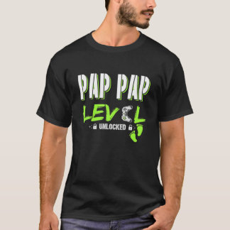 Mens Gaming Pap Level Unlocks Gamer Stufe U T-Shirt