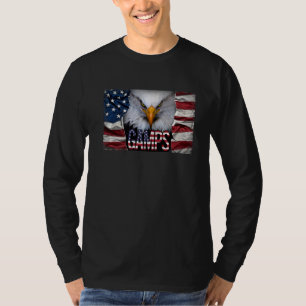 Mens Gamps Eagle American Flag Usa Patriotic 4. O T-Shirt