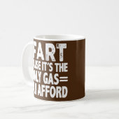Mens Gas Preise Meme Funny Pun Spaß Joke Sarcasm Kaffeetasse (Vorderseite Links)