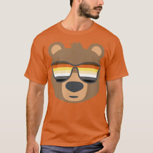 Mens Gay Bear Bear Pride LGBTQ Flag Sungla T-Shirt