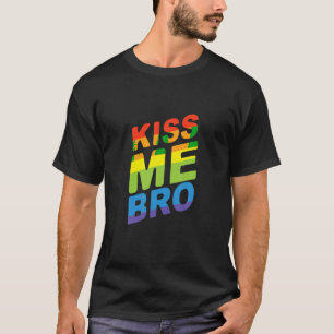 Mens Gay Mens Gay Pride 2023 Regenbogenflagge Kiss T-Shirt