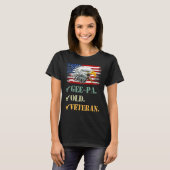 Mens Gee Pa Old Veteran American Eagle Flag Cool m T-Shirt (Vorne ganz)