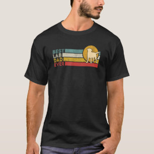 Mens Gelbe Labrador Vater Labrador Retriever Vinta T-Shirt