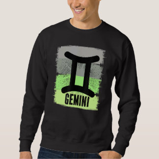 Mens Gemini Symbol Mai Juni Geburtstag Zodiac Symb Sweatshirt