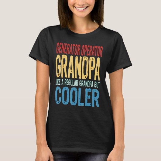 Mens Generator Operator Opa wie Opa b T-Shirt (Vorderseite)