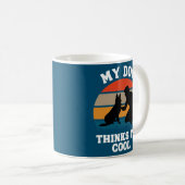 Mens German Shepherd My Dog denkt, ich bin Cooler  Kaffeetasse (VorderseiteRechts)