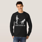 Mens German Shepherd Vater Dinosaur Gsd Eigentümer T-Shirt (Vorne ganz)
