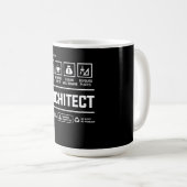 Mens-Geschenk für die Architektur Kaffeetasse (VorderseiteRechts)