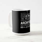 Mens-Geschenk für die Architektur Kaffeetasse (Vorderseite Links)