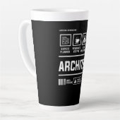 Mens-Geschenk für die Architektur Milchtasse (Linke Ecke)