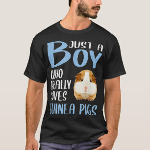 Mens Gift Cavy Just A Boy Who Really Loves Guinea T-Shirt