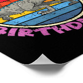 Mens Girl Birthday I Bonus Vater I Velociraptor I Poster (Ecke)