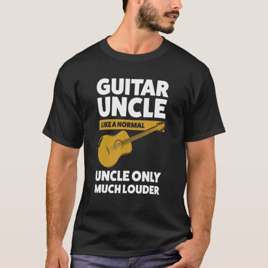 Mens Gitarrenonkel wie ein normaler Gitarrensaiten T-Shirt (Vorderseite)