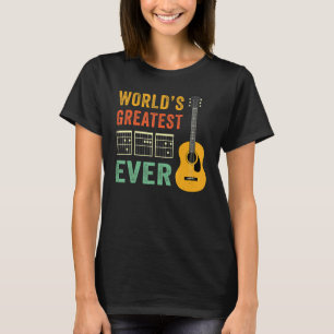Mens Gitarrenspieler Retro Papa je Akkord T-Shirt