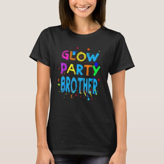 Mens Glow Party   Glow Party   Glow Party Brother T-Shirt (Vorderseite)