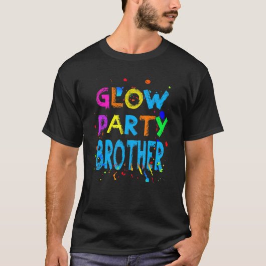 Mens Glow Party   Glow Party   Glow Party Brother T-Shirt (Vorderseite)