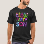 Mens Glow Party Son Birthday Lights Party Vatersch T-Shirt<br><div class="desc">Mens Glow Party Son Birthday Lights Party Vatertag.</div>