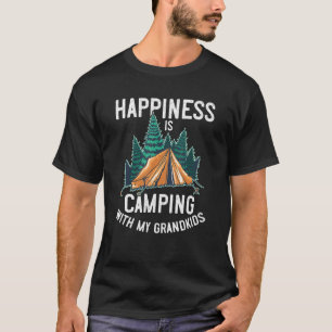 Mens Glück ist Camping mit meinen Enkelkindern T-Shirt